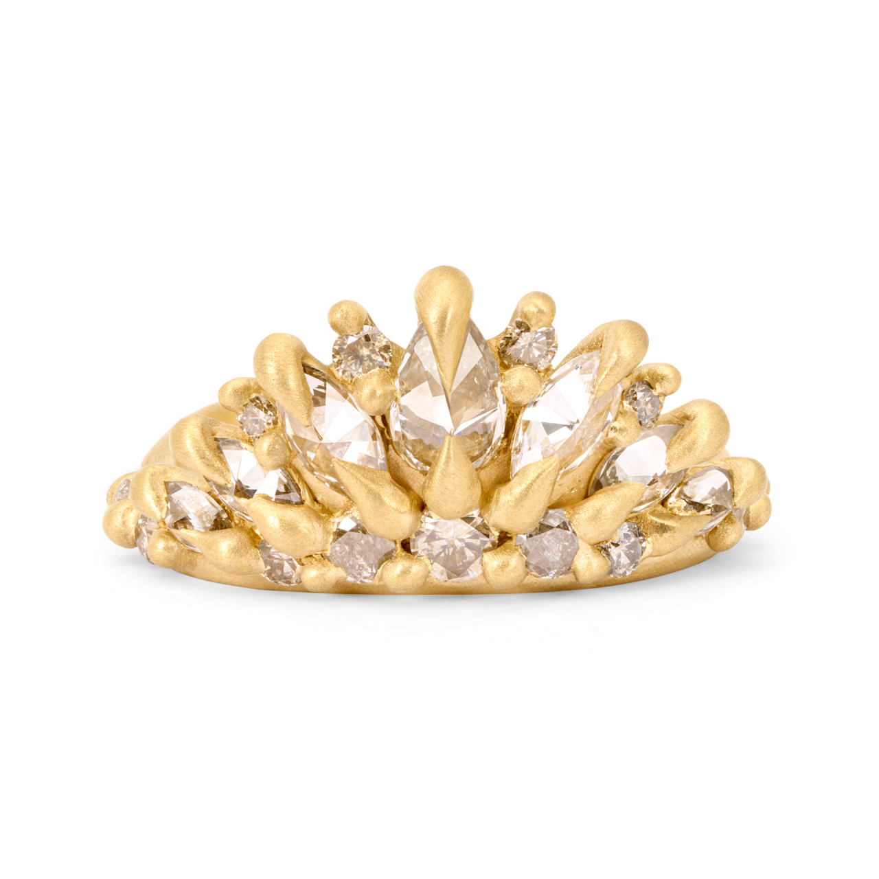 12171EXTRASMALLDIAMONDDIADEMAPETALRINGR DDMA DXY
