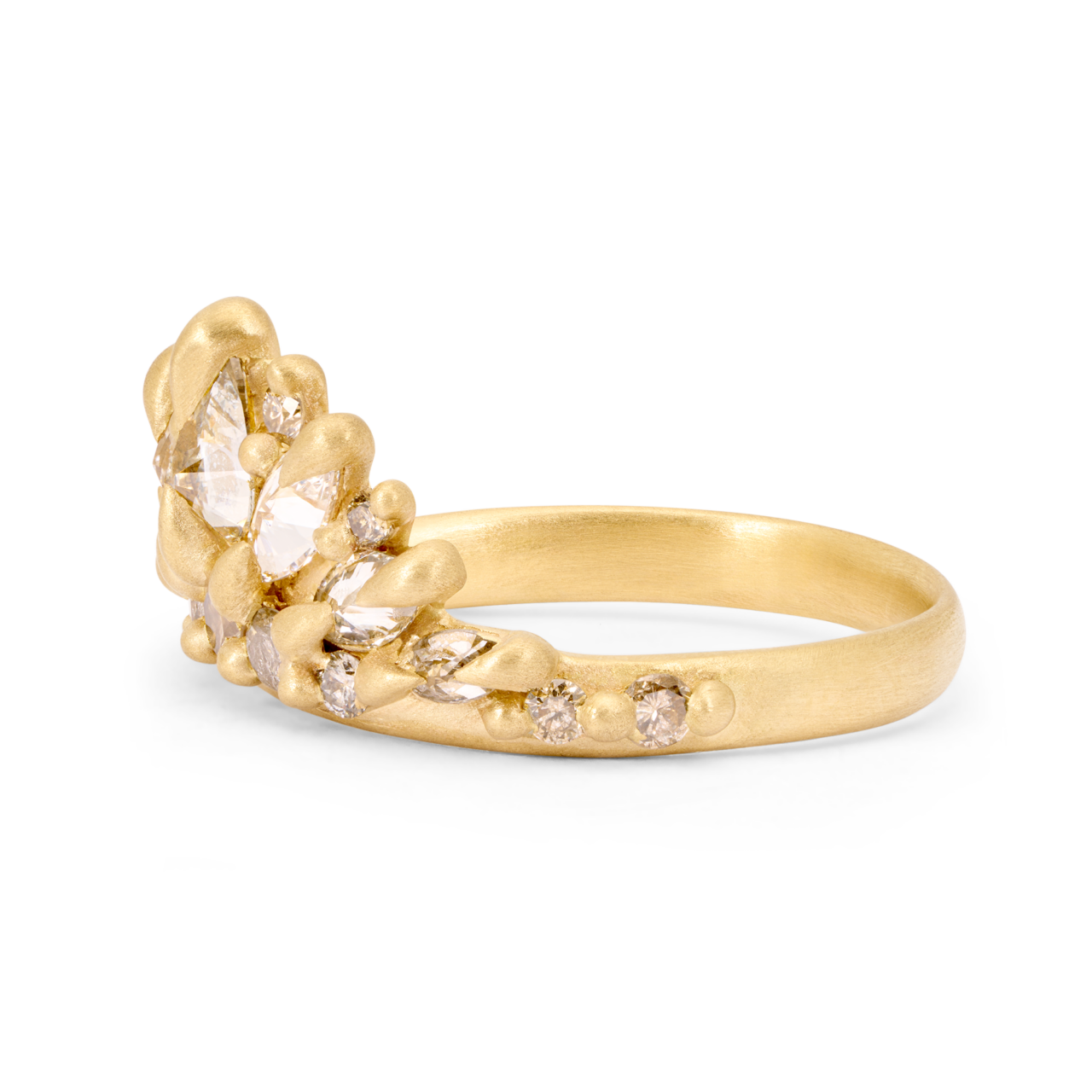 12171EXTRASMALLDIAMONDDIADEMAPETALRINGR DDMA DXY