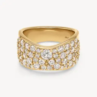 14k gold Bobbie ring with bezel-set marquise diamond – minimalist engagement ring design