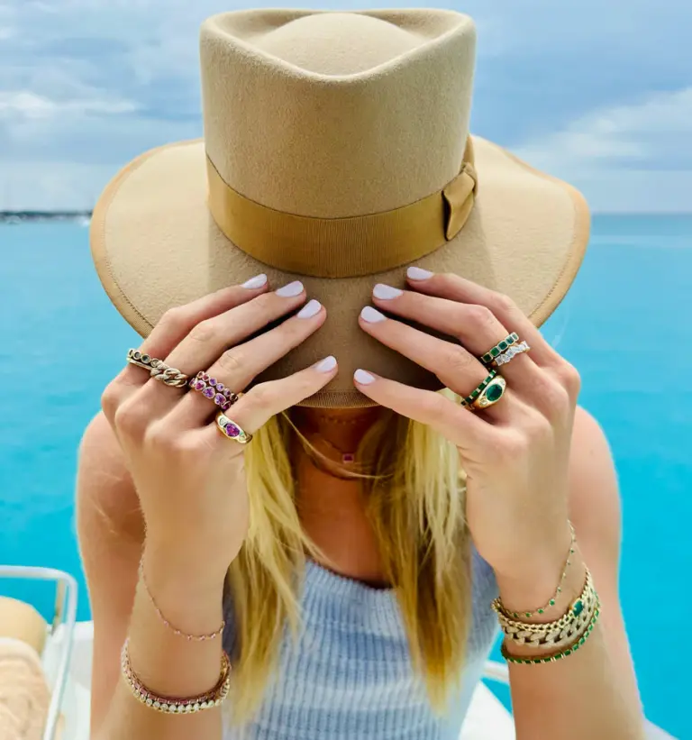 14k/18k gold dome ring featuring oval emerald cut diamond – modern luxury fine jewelry