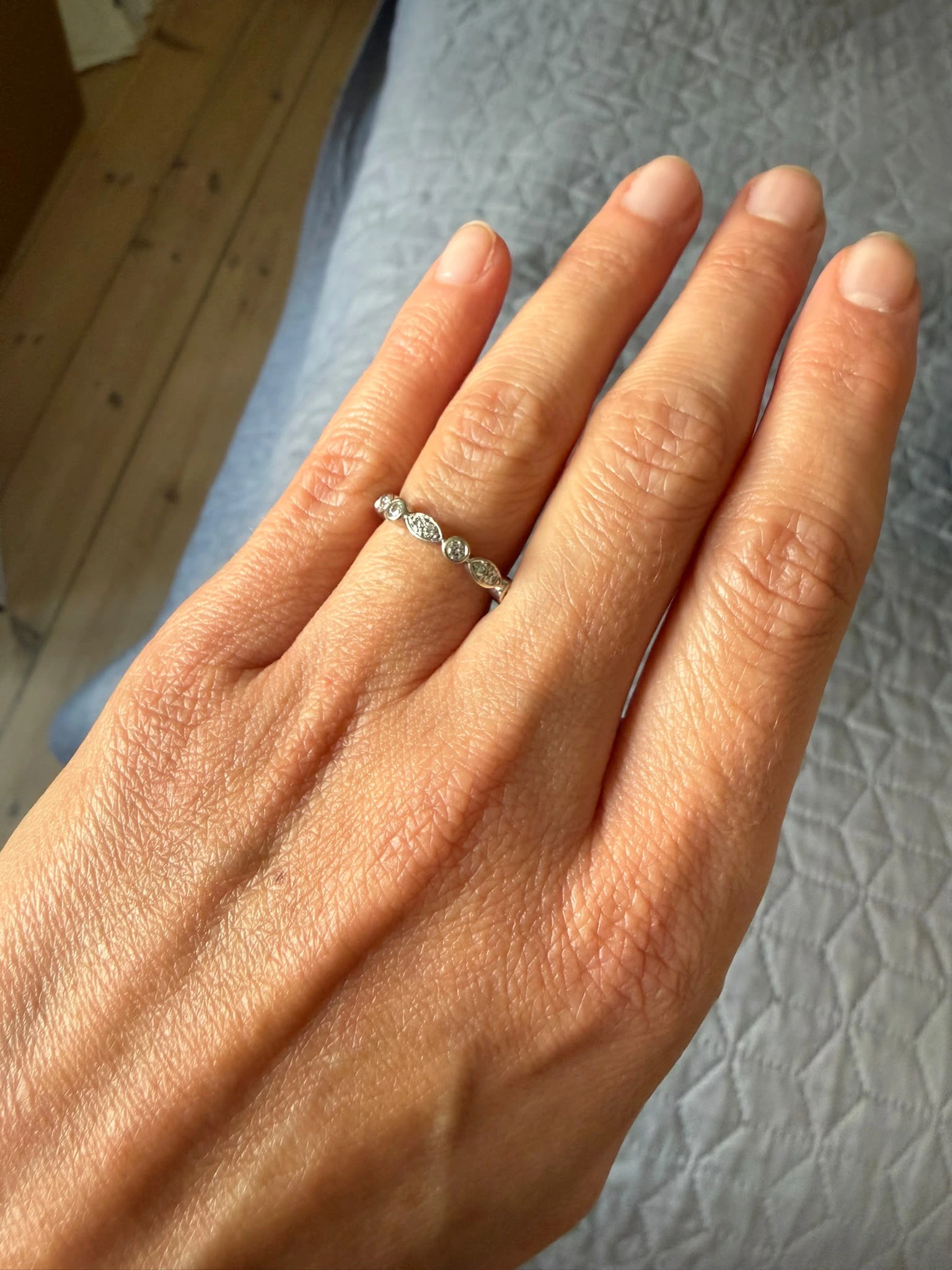 Tautvyde's untraditional eternity diamond ring