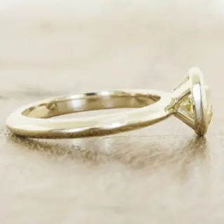 Handcrafted Katie ring with oval-cut diamond, designed for comfort and timeless elegance.