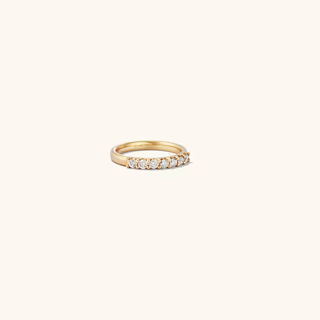 Bold Diamond Half-Eternity Ring by Mejuri