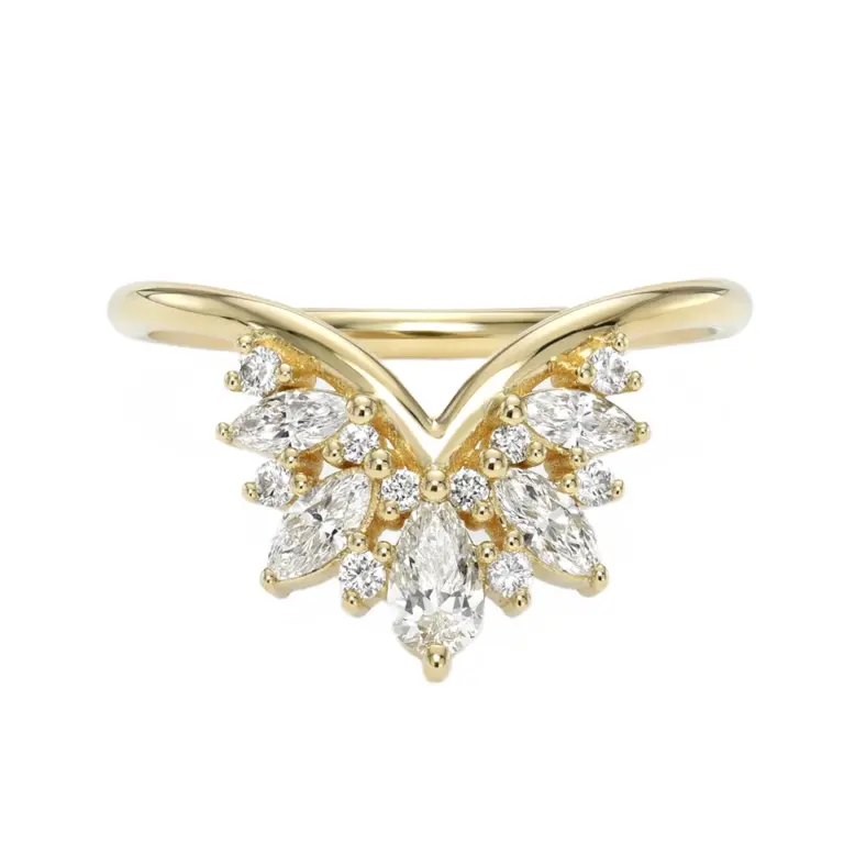 Maggi Simpkins Band No. 17: a delicate 1.7mm wide band with 0.67 carats of diamonds in 18k yellow gold
