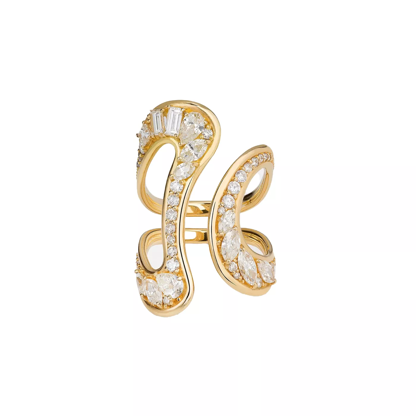 Side diamond ring